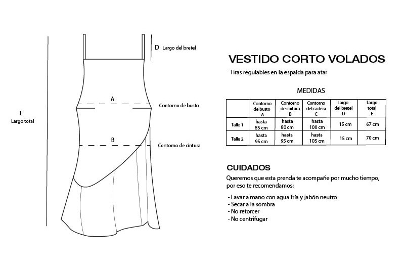 VESTIDO VOLADO LINO